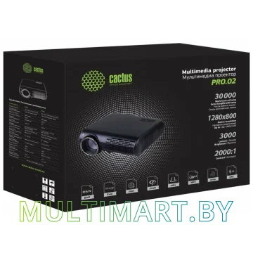 Проектор CACTUS CS-PRO.02B.WXGA-W картинка 4